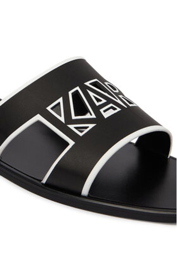 Karl Lagerfeld - KARL LAGERFELD Klapki Skoot III KL80406C Czarny. Kolor: czarny. Materiał: skóra