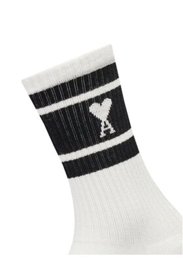 AMI PARIS - AMI Paris Skarpety długie USC001.AW0015 Biały. Kolor: biały. Materiał: bawełna