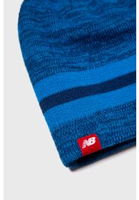 New Balance - Czapka + rękawiczki. Kolor: niebieski. Materiał: dzianina, akryl #2