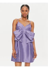 Fracomina Sukienka koktajlowa FQ24SD1005W71101 Fioletowy Regular Fit. Kolor: fioletowy. Materiał: syntetyk. Styl: wizytowy #1