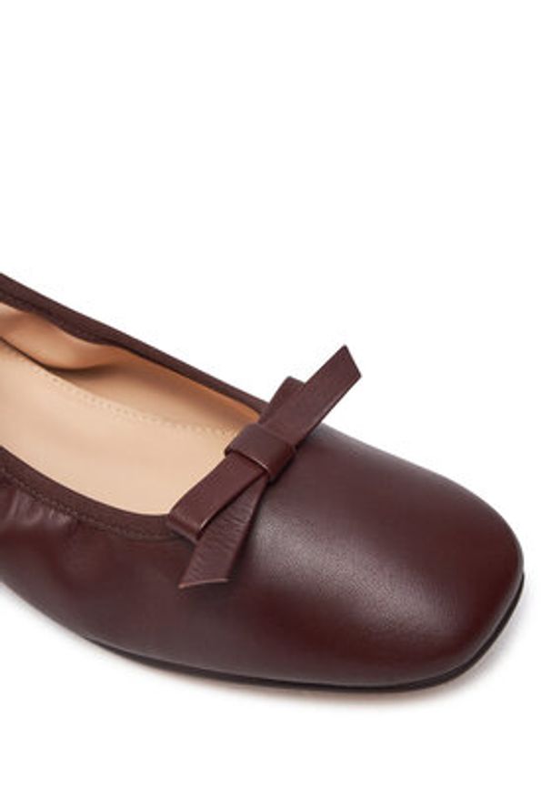 Alohas - ALOHAS Baleriny Freya S100503 Brązowy. Kolor: brązowy. Materiał: skóra