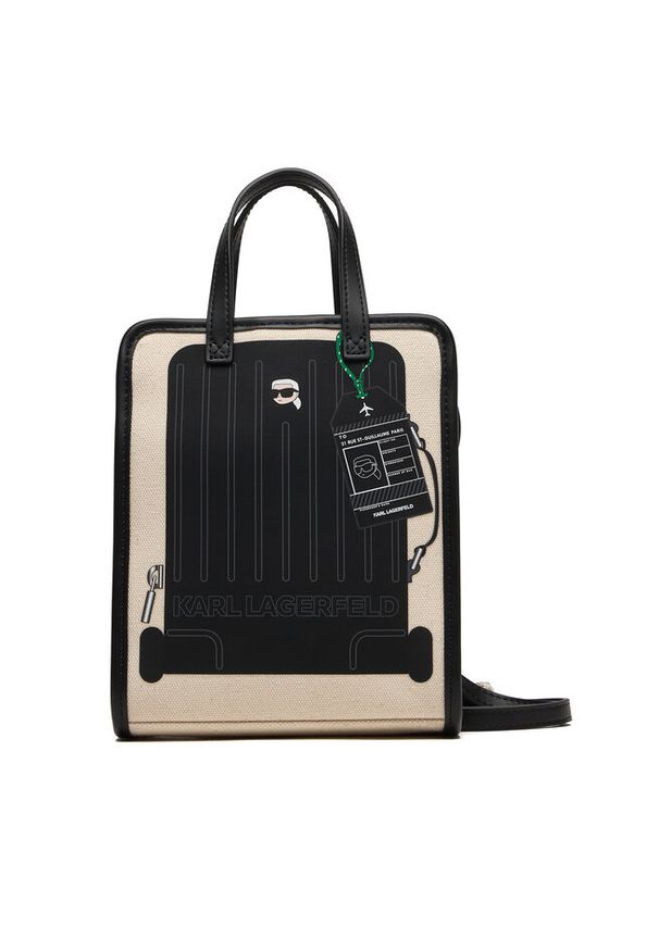 Karl Lagerfeld - Torebka KARL LAGERFELD. Kolor: beżowy