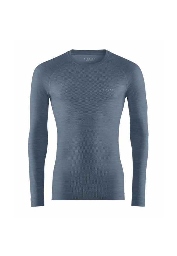 Koszulka z długim rękawem Falke Wool-Tech Light. Kolor: niebieski. Długość rękawa: długi rękaw. Długość: długie