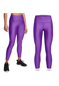 Legginsy sportowe damskie Under Armour getry szybkoschnące treningowe. Kolor: fioletowy