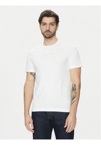 Calvin Klein T-Shirt Editorial Logo K10K114172 Biały Regular Fit. Kolor: biały. Materiał: bawełna #1