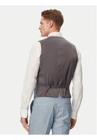 Hugo - HUGO Garnitur Arti/Hesten242V1X 50559671 Niebieski jasny Extra Slim Fit. Kolor: niebieski. Materiał: len #10