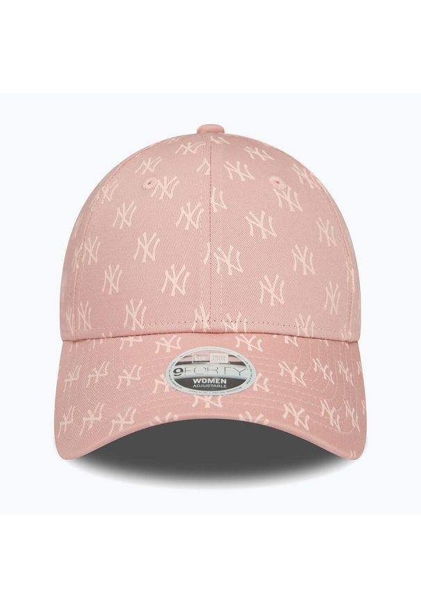 Czapka z daszkiem damska New Era Monogram 9Forty New York Yankees. Kolor: różowy