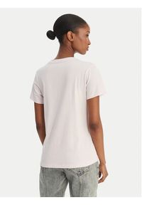 Guess Jeans T-Shirt W4YI10 J1314 Różowy Regular Fit. Kolor: różowy. Materiał: bawełna #4