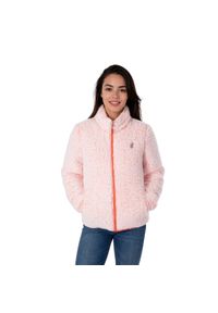 Aulp - Bluza polarowa damska CMP CAIRO ciepła elastyczna komfortowa. Kolor: różowy, czerwony, wielokolorowy. Materiał: polar. Sport: turystyka piesza #1