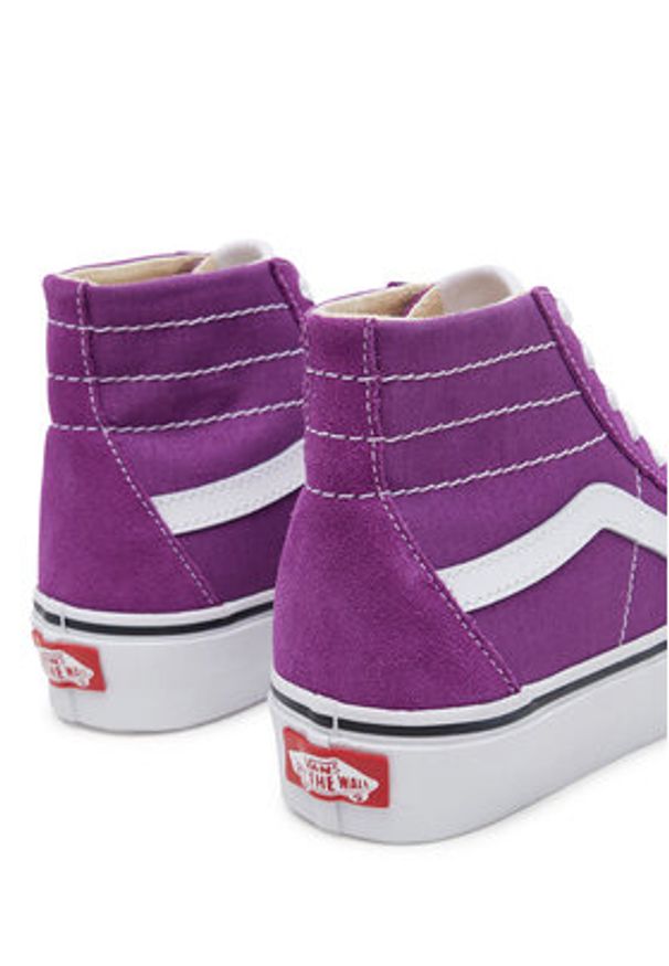 Vans Tenisówki SK8-Hi Tapered VN000D1SE2T1 Fioletowy. Kolor: fioletowy. Materiał: skóra, zamsz