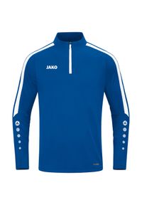 Dziecięca bluza dresowa zapinana na zamek Jako Power. Kolor: niebieski. Materiał: dresówka #1