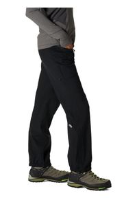 MOUNTAIN HARDWEAR - Spodnie Przeciwdeszczowe Damskie Mountain Hardwear Stretch Ozonic. Kolor: czarny. Sezon: lato. Sport: turystyka piesza