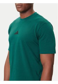 Adidas - adidas T-Shirt Essentials Small Logo JF1096 Zielony Regular Fit. Kolor: zielony. Materiał: bawełna