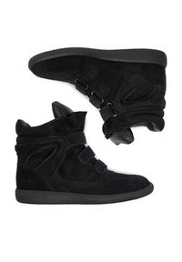 Badura Sneakersy EO-IVI-LT1885-2N Czarny. Kolor: czarny. Materiał: zamsz, skóra #7