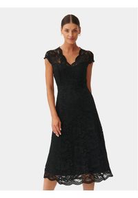 Tatuum Sukienka koktajlowa Emantiko T2322.202 Czarny Regular Fit. Kolor: czarny. Materiał: syntetyk. Styl: wizytowy