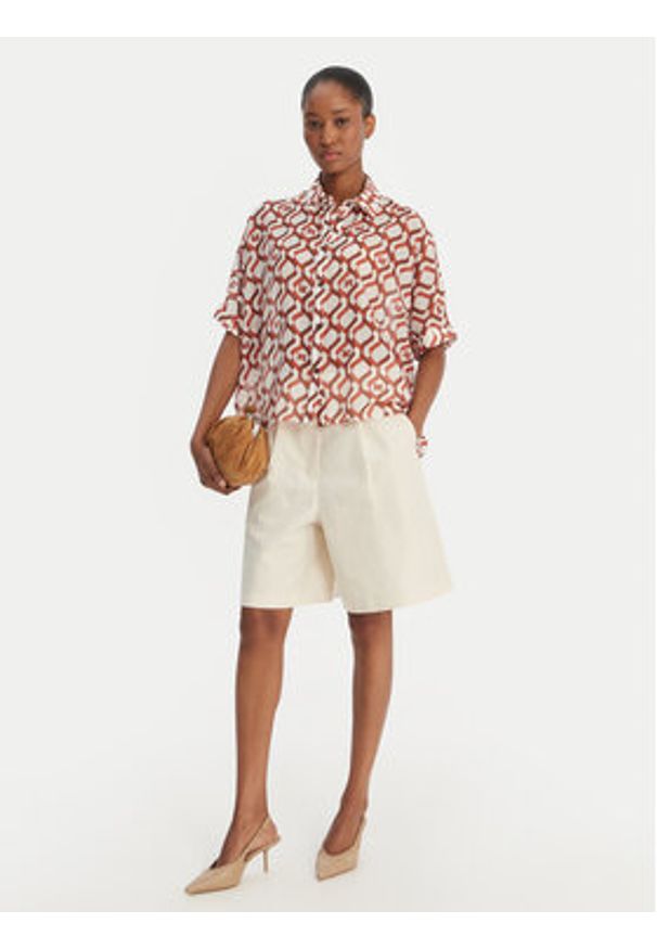 Max Mara Beachwear Koszula Ariete 2616111049 Kolorowy Regular Fit. Materiał: bawełna. Wzór: kolorowy