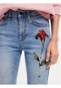 Desigual Jeansy Aina 24WWDD19 Niebieski Skinny Fit. Kolor: niebieski #6