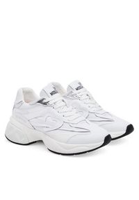 Love Moschino - LOVE MOSCHINO Sneakersy JA15326G1MIQE10A Biały. Kolor: biały. Materiał: skóra #3