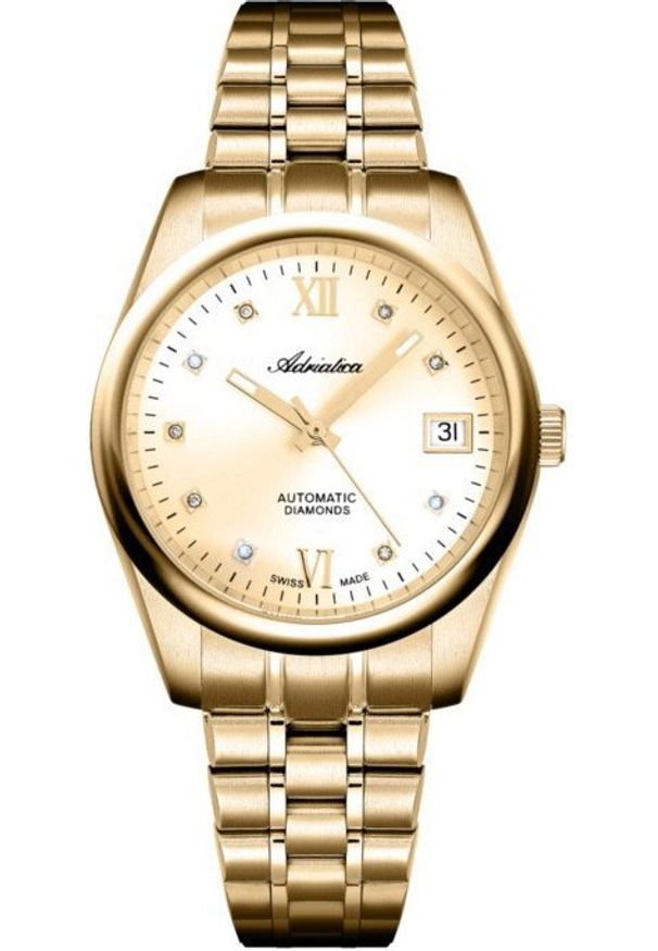 Zegarek damski Adriatica A3198.1181DA złoty. Kolor: złoty