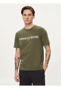 Aeronautica Militare T-Shirt 241TS2218J641 Khaki Regular Fit. Kolor: brązowy. Materiał: bawełna #1