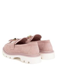 Gino Rossi Loafersy SIMON-115856. Różowy. Kolor: różowy. Materiał: zamsz, skóra #5
