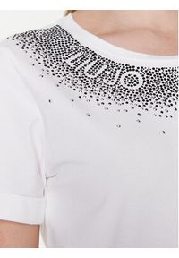 Liu Jo Sport T-Shirt TA3182 J5003 Biały Regular Fit. Kolor: biały. Materiał: bawełna. Styl: sportowy #4