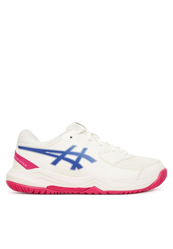 Asics Buty do tenisa Gel-Dedicate 8 Gs 1044A077 Szary. Kolor: szary. Materiał: skóra. Sport: tenis