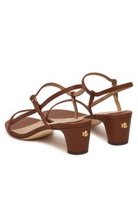 Lauren Ralph Lauren - LAUREN RALPH LAUREN Sandały 802P00097002 Brązowy. Kolor: brązowy. Materiał: skóra #3