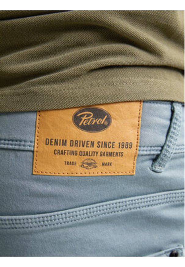 Petrol Industries Szorty jeansowe M-ROS-SHO005 Błękitny Slim Fit. Kolor: niebieski. Materiał: bawełna