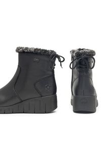 Rieker Botki Y1350-00 Czarny. Kolor: czarny. Materiał: skóra #4