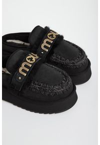 Mou - Klapki damskie skórzane mule MOU. Materiał: skóra #4