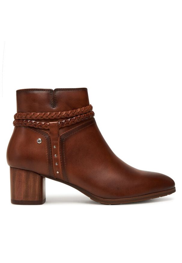 Pikolinos Botki W1Z-8521 Brązowy. Kolor: brązowy. Materiał: skóra