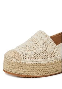 DeeZee Espadryle LE601-66 Beżowy. Kolor: beżowy. Materiał: materiał #7