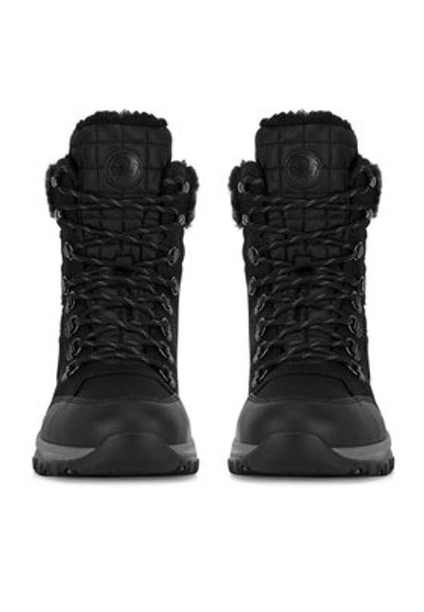 Rieker Trzewiki M9644-00 Czarny. Kolor: czarny. Materiał: materiał