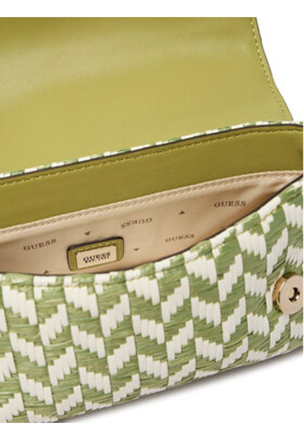 Guess Torebka Tessi HWWG76 91190 Zielony jasny. Kolor: zielony. Materiał: skórzane