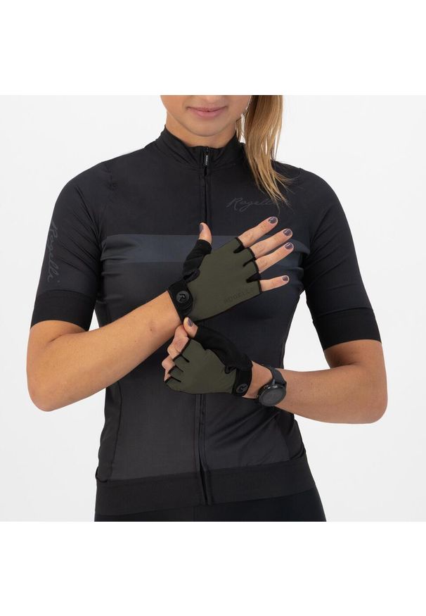 ROGELLI - Rękawiczki rowerowe damskie Rogelli Core. Kolor: zielony
