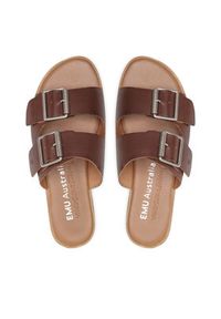 EMU Australia Klapki Peli W12711 Brązowy. Kolor: brązowy. Materiał: skóra #3