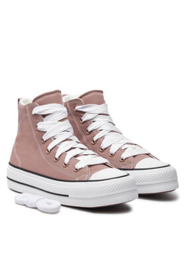 Converse Trampki Chuck Taylor All Star Padded Lift Platform A11536C Brązowy. Kolor: brązowy. Materiał: materiał. Obcas: na platformie
