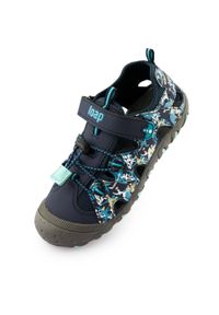 ZOOPLEMENTS - Dziecięce sandały sportowe Loap Lily Blu roz. 34, niebieskie/zielone fluo. Okazja: na co dzień. Kolor: niebieski, wielokolorowy, zielony #1