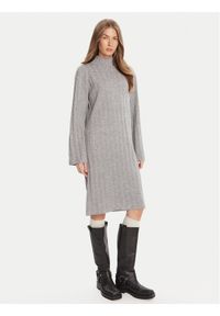 Barbour Sukienka dzianinowa Sophia LDR0939GY71 Szary Regular Fit. Kolor: szary. Materiał: bawełna
