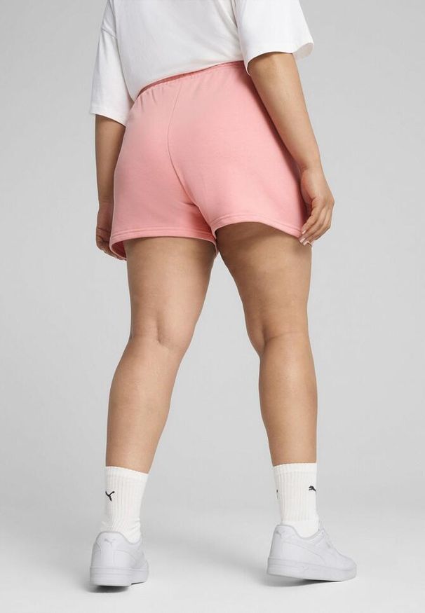 Puma - Damskie szorty z małym logo No. 1 ESS 4'' PUMA Pink Fruit. Kolor: różowy