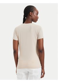 Guess T-Shirt 182454 Beżowy Classic Fit. Kolor: beżowy. Materiał: bawełna #3
