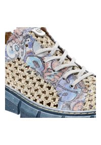 Niebieskie Półbuty Maciejka Wygodne Skórzane Buty Damskie. Okazja: na uczelnię, na co dzień. Kolor: niebieski. Materiał: skóra. Szerokość cholewki: normalna. Wzór: kolorowy, aplikacja. Obcas: na platformie. Styl: casual #7