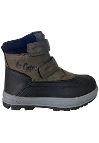 Buty Lee Cooper Jr LCJ-23-01-2058K zielone. Okazja: na co dzień. Zapięcie: rzepy. Kolor: zielony. Materiał: guma, syntetyk, futro. Szerokość cholewki: normalna. Sezon: jesień, zima #6