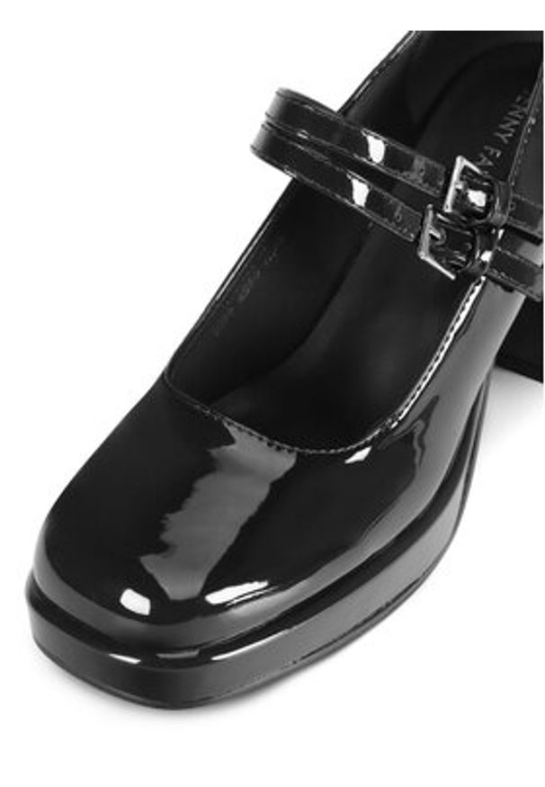 Jenny Fairy Czółenka JY230928 Czarny. Kolor: czarny. Materiał: syntetyk