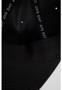EA7 Emporio Armani czapka 274994.2R105 kolor czarny z aplikacją. Kolor: czarny. Wzór: aplikacja #2