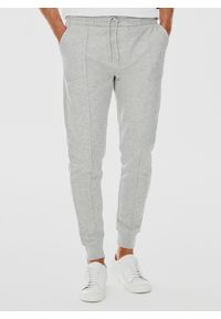 Pako Lorente - Dzianinowe spodnie dresowe w szarym kolorze. Okazja: na co dzień. Kolor: niebieski, szary. Materiał: dzianina, dresówka. Wzór: gładki. Styl: casual #1