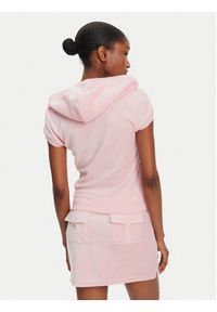 Juicy Couture Bluza Heritage JCGAS125021 Różowy Slim Fit. Kolor: różowy. Materiał: bawełna #5