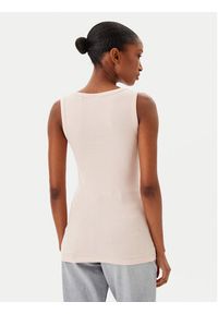 BOSS Top C_Ematite 50504245 Różowy Slim Fit. Kolor: różowy. Materiał: bawełna #5