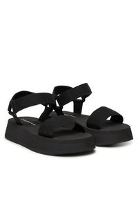 Calvin Klein Jeans Sandały Sandal Velcro Webbing Mg YW0YW01693 Czarny. Kolor: czarny. Materiał: materiał #6